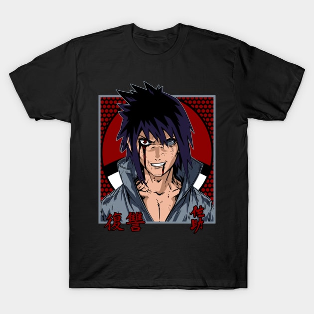 Sasuke Anime Fanart T-Shirt by Planet of Tees